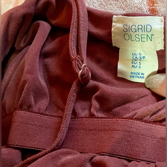 ❤️‍🔥 Sigrid Olsen Spaghetti Straps Mid Dress with Built in Bra ❤️‍🔥 - Picture 5 of 5